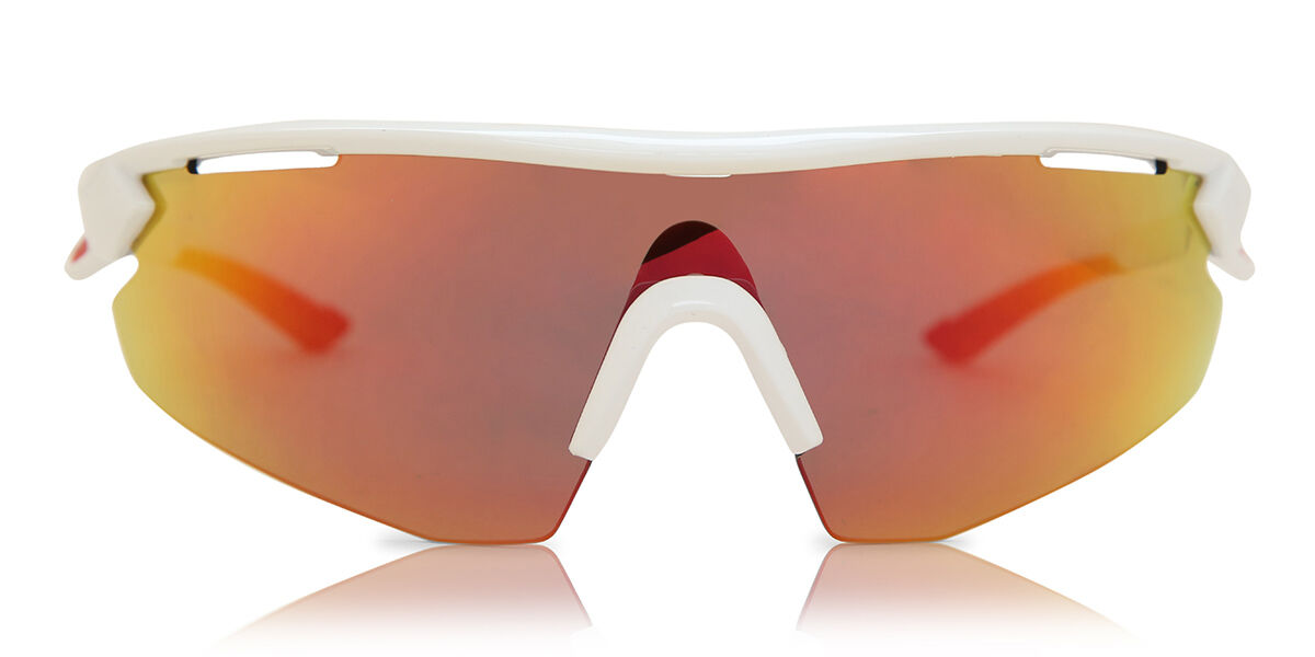 Image of Salice 012 BIANCO/RW ROSSO Standard Lunettes De Soleil Homme Blanches FR