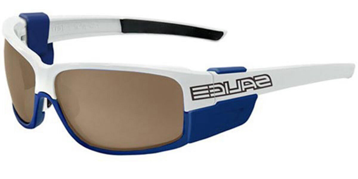Image of Salice 015 CRX with Bronze Lens BIANCO/RW BLU Standard Lunettes De Soleil Homme Blanches FR