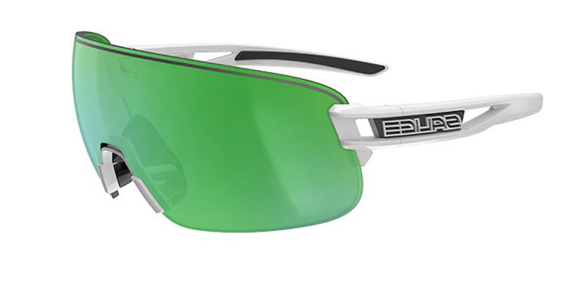 Image of Salice 021 RWP Polarized BIANCO/RW VERDE Standard Lunettes De Soleil Homme Blanches FR