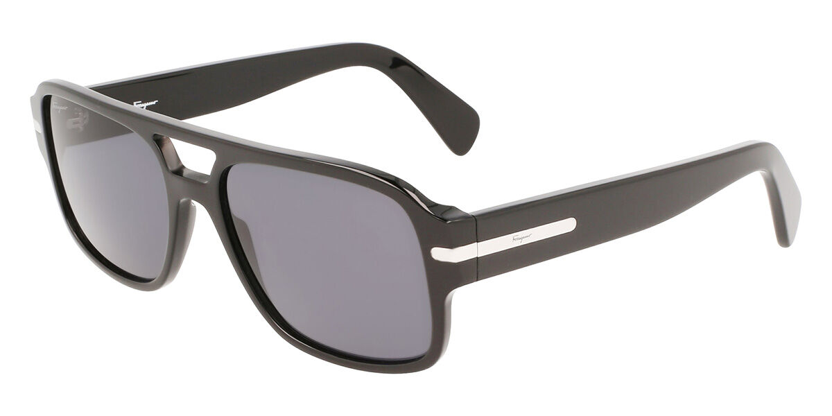 Image of Salvatore Ferragamo SF 1038S 001 Óculos de Sol Pretos Masculino BRLPT