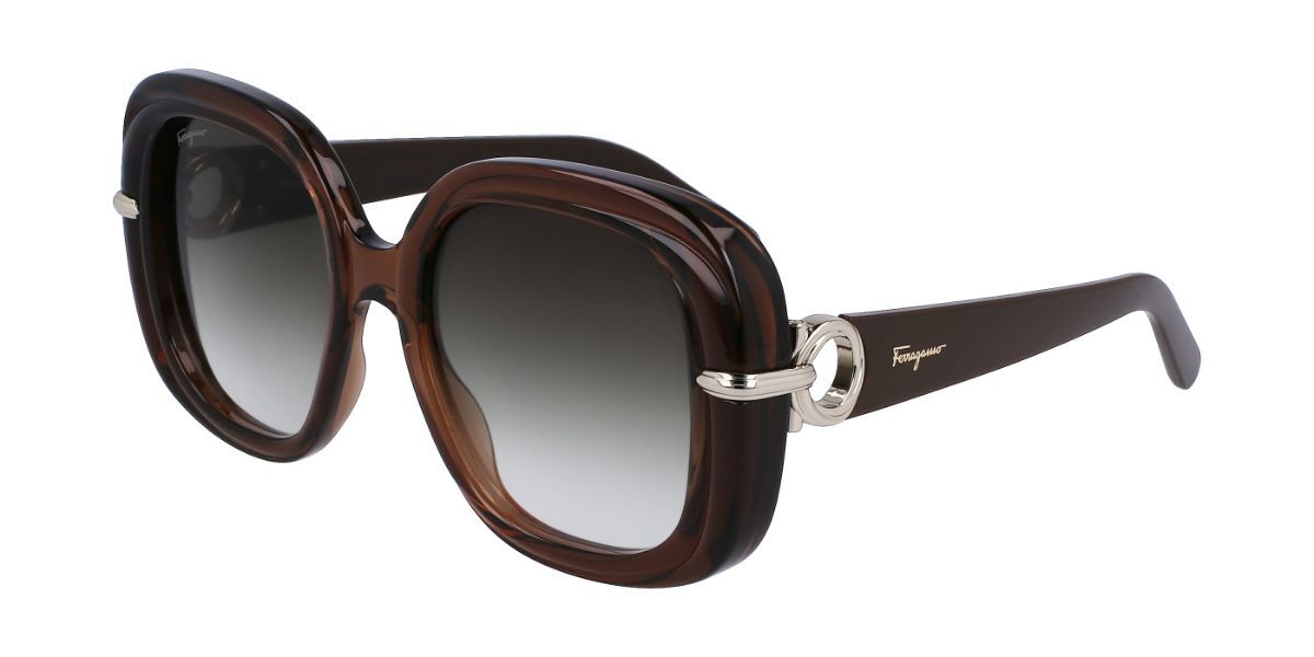 Image of Salvatore Ferragamo SF 1058S 232 Óculos de Sol Marrons Feminino PRT