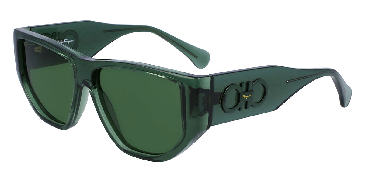 Image of Salvatore Ferragamo SF 1077S 317 Óculos de Sol Verdes Masculino PRT