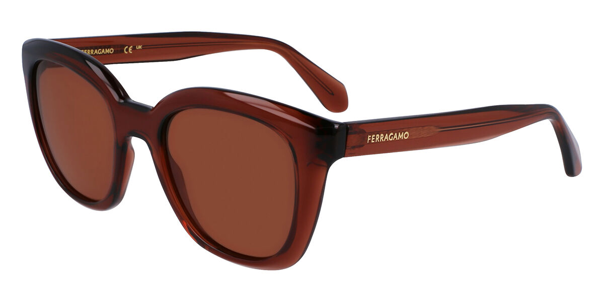 Image of Salvatore Ferragamo SF 2000S 232 Óculos de Sol Marrons Feminino PRT