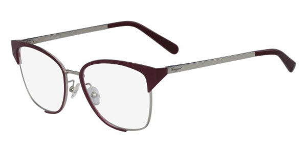 Image of Salvatore Ferragamo SF 2157 744 54 Burgundy Damskie Okulary Korekcyjne PL