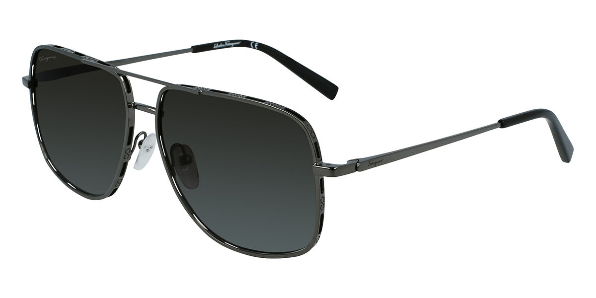 Image of Salvatore Ferragamo SF 278S 069 Óculos de Sol Cinzas Masculino BRLPT