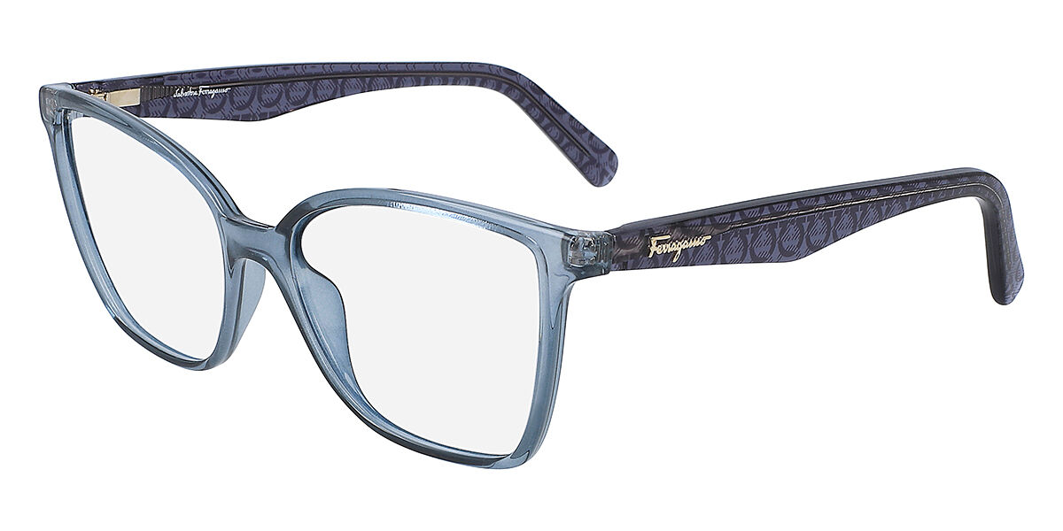 Image of Salvatore Ferragamo SF 2868 414 Óculos de Grau Azuis Feminino PRT