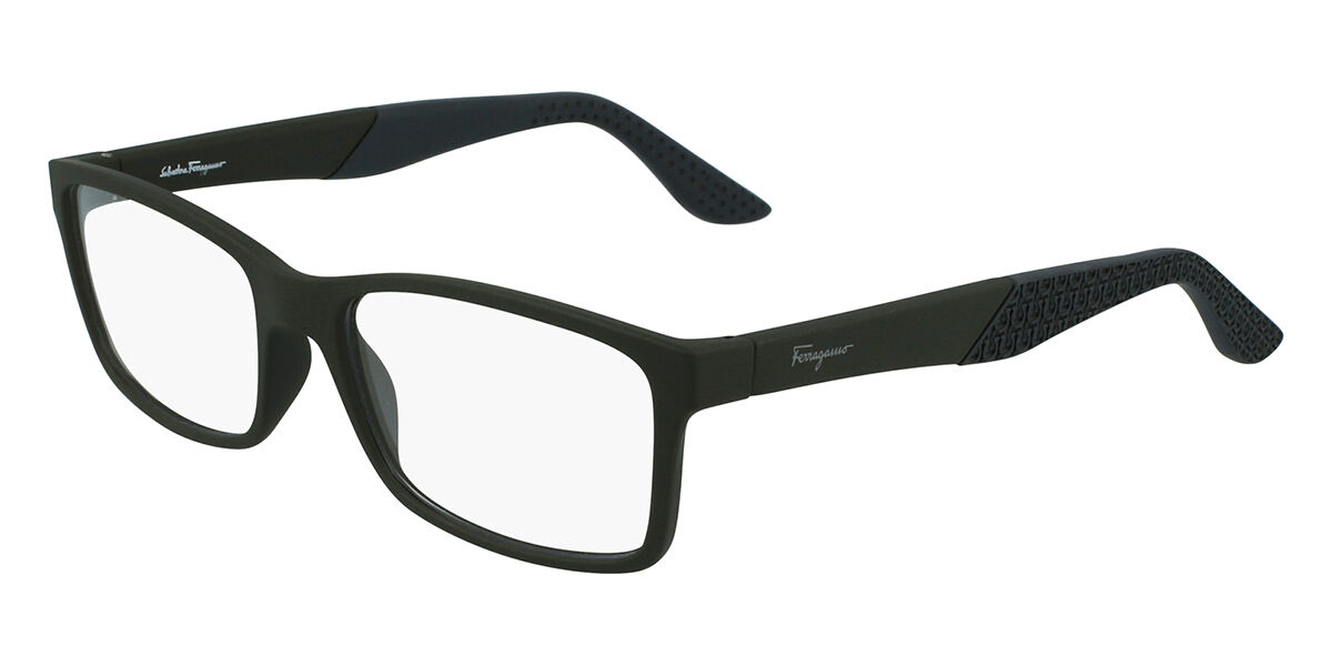 Image of Salvatore Ferragamo SF 2908 301 56 Zielone Męskie Okulary Korekcyjne PL