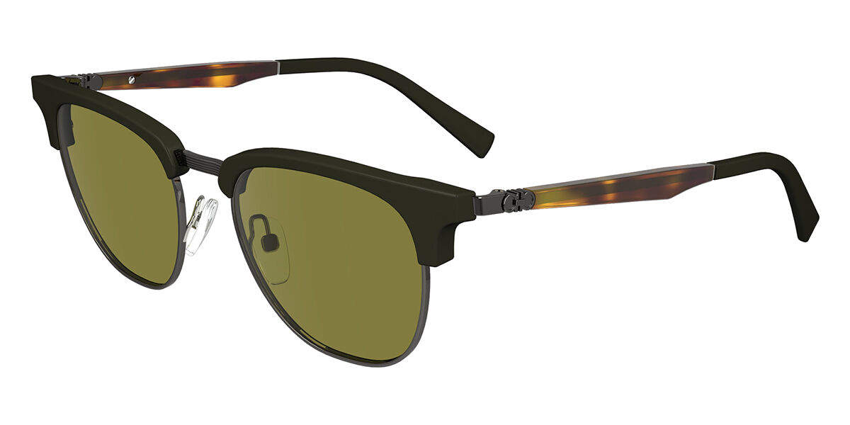 Image of Salvatore Ferragamo SF 307S 302 Óculos de Sol Verdes Masculino BRLPT