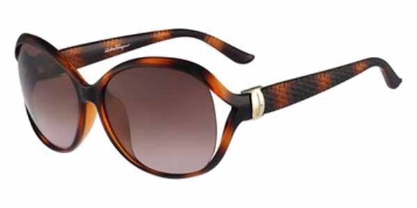 Image of Salvatore Ferragamo SF 770SA 214 Óculos de Sol Feminino Marrons BRLPT