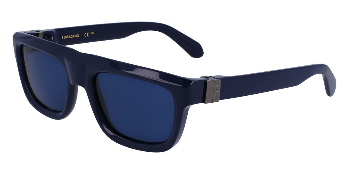 Image of Salvatore Ferragamo SF2009S 414 Óculos de Sol Masculino Azuis BRLPT