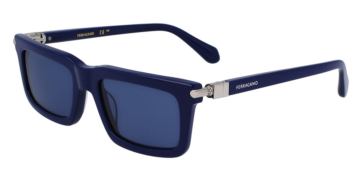 Image of Salvatore Ferragamo SF2015S 414 53 Lunettes De Soleil Homme Bleues FR