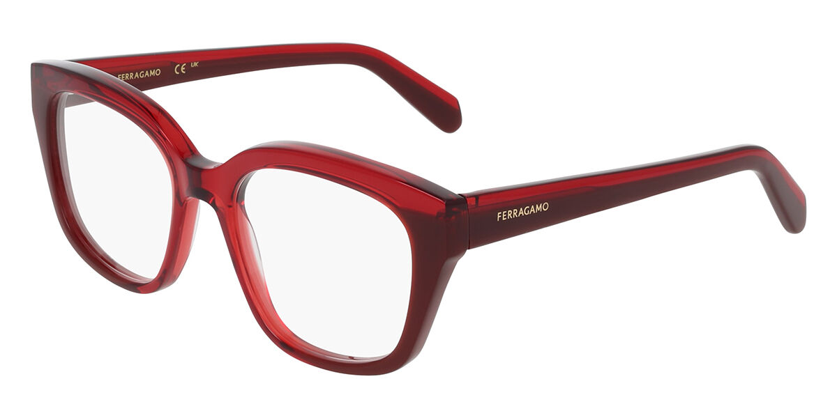 Image of Salvatore Ferragamo SF3023 613 51 Czerwone Damskie Okulary Korekcyjne PL