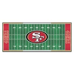 Image of San Francisco 49ers Football Field Runner Rug