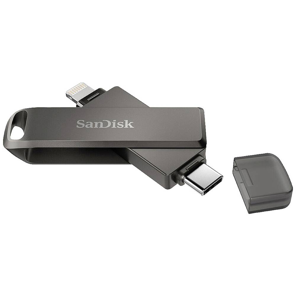 Image of SanDisk iXpandÂ® Luxe USB stick 128 GB Black SDIX70N-128G-GN6NE Apple Lightning USB-CÂ® USB 31 (Gen 1)