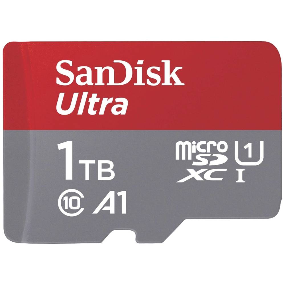 Image of SanDisk microSDXC Ultra 1TB (A1/UHS-I/Cl10/150MB/s) + Adapter Mobile microSDXC card 1 TB A1 Application Performance