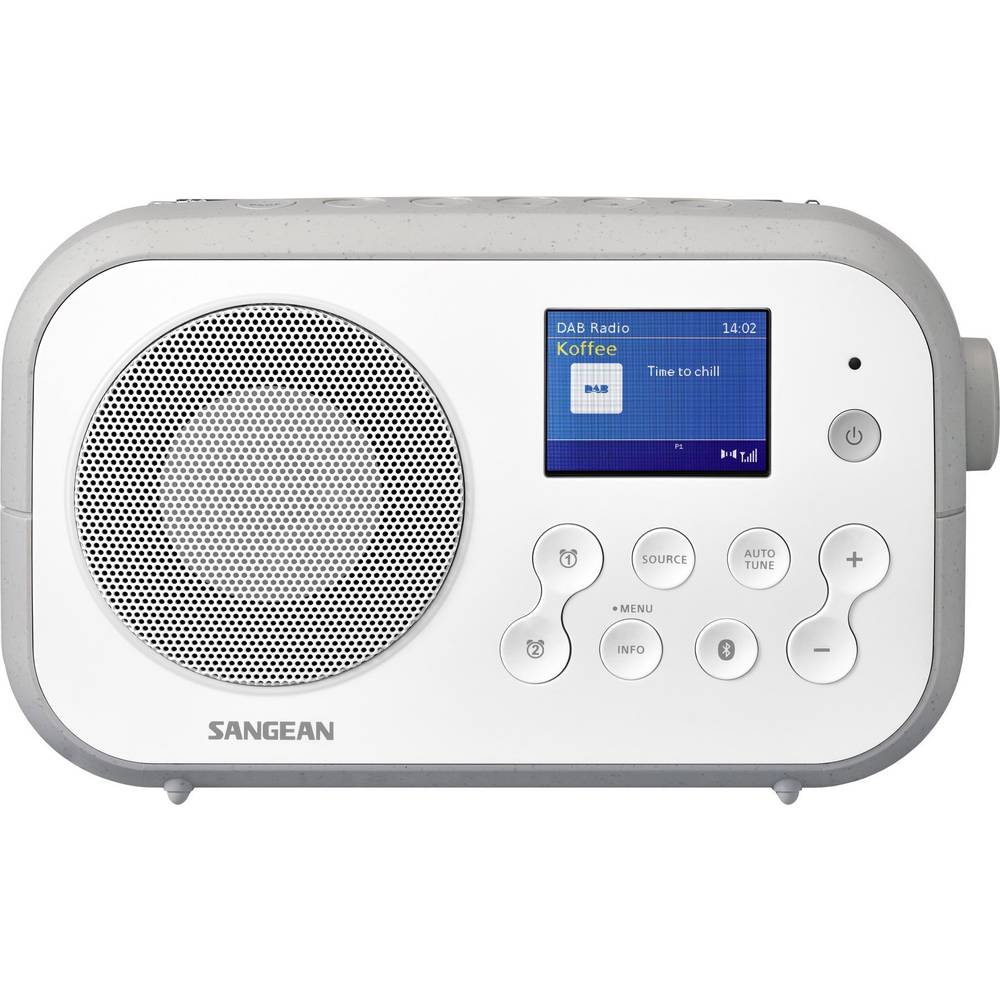 Image of Sangean DPR-42BT White-Grey Portable radio DAB+ FM Bluetooth White Grey