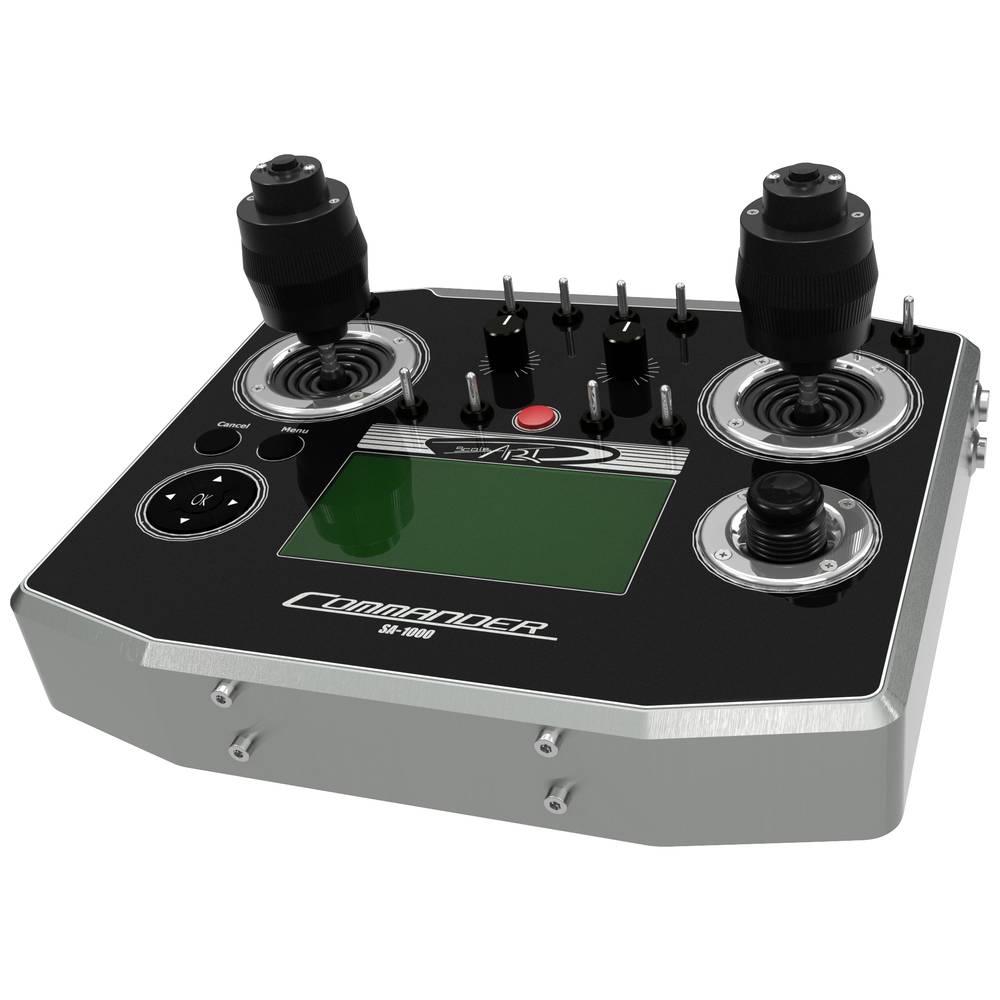 Image of ScaleArt COMMANDER SA-1000 RC console 24 GHz No of channels: 16 Joystick extender