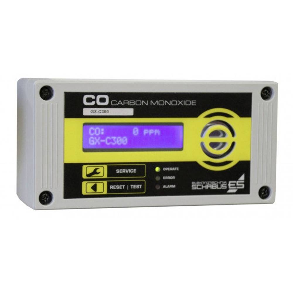Image of Schabus GX-C300 Carbon monoxide detector incl built-in sensor mains-powered detects Carbon monoxide