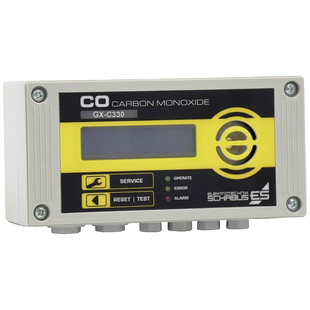 Image of Schabus GX-C330 Carbon monoxide detector incl built-in sensor mains-powered detects Carbon monoxide
