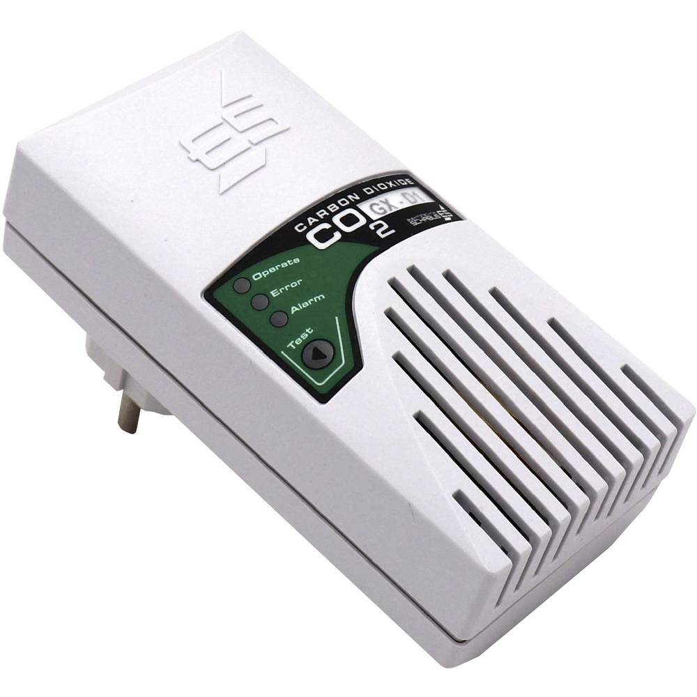 Image of Schabus GX-D1 Carbon dioxide detector incl built-in sensor mains-powered detects Carbon dioxide