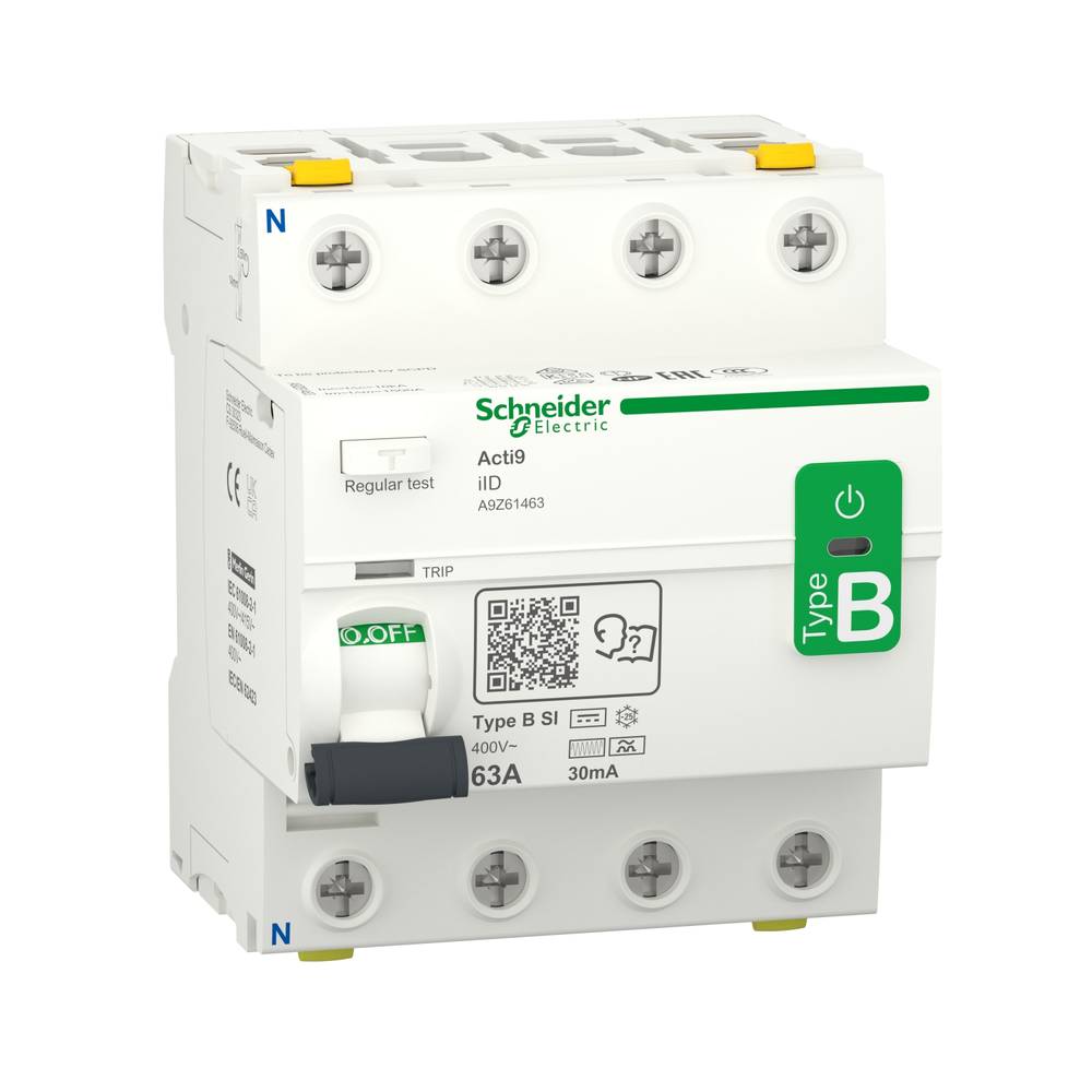 Image of Schneider Electric A9Z61463 RCCB RCD (all types of current) B 63 A 003 A
