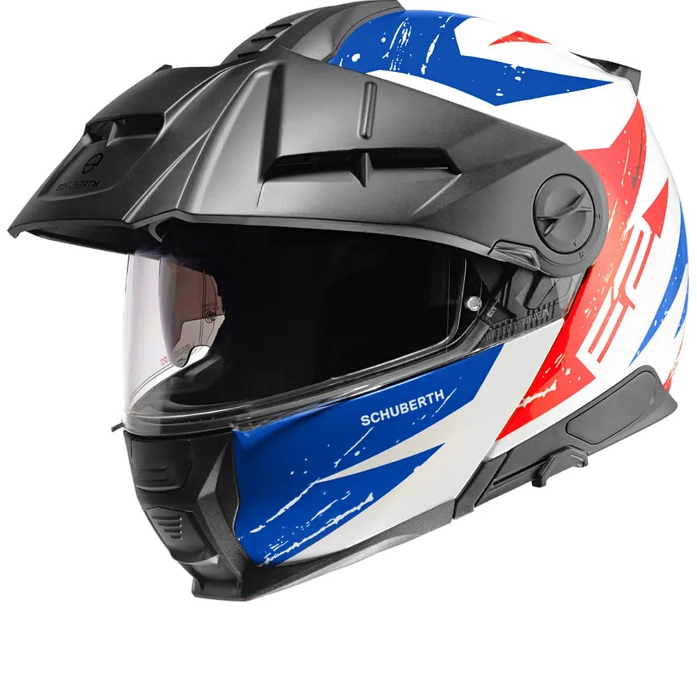 Image of Schuberth E2 Explorer Blue Red Modular Helmet Talla 2XL