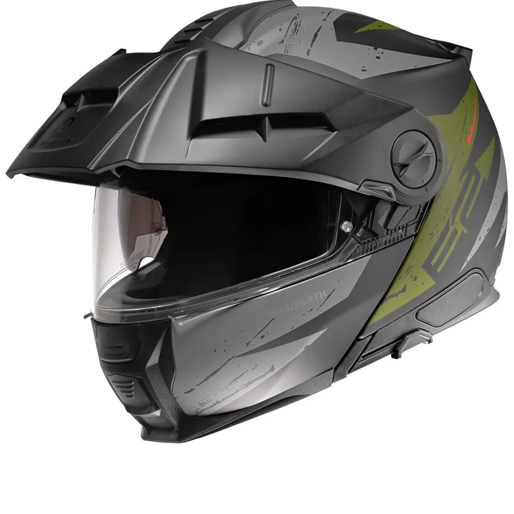 Image of Schuberth E2 Explorer Dark Green Modular Helmet Talla S