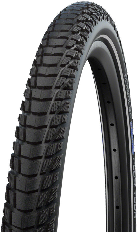 Image of Schwalbe Marathon Plus Tour Tire - 700 x 38 Clincher Wire Black/Reflective Performance Line SmartGuard Addix E-50