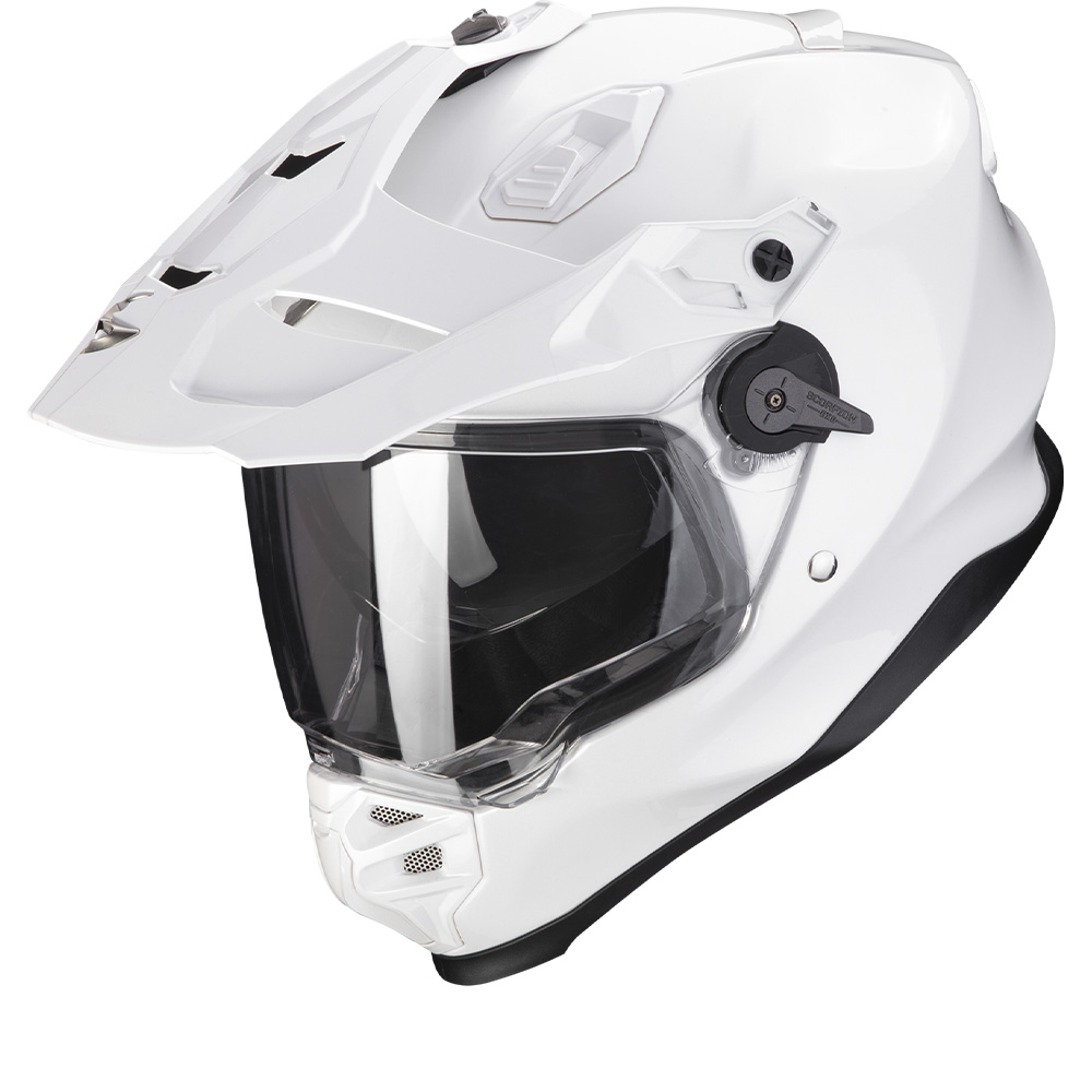 Image of Scorpion ADF-9000 Air Solid Pearl White Adventure Helmet Size L EN