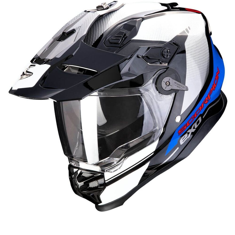 Image of Scorpion ADF-9000 Air Trail Black-Blue-White Adventure Helmet Size 2XL ID 3399990111450
