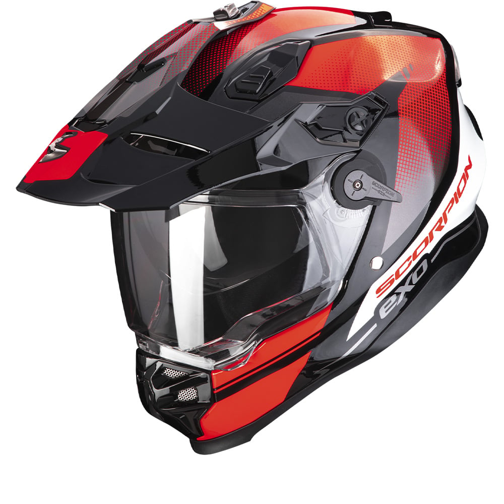 Image of Scorpion ADF-9000 Air Trail Black-Red Adventure Helmet Talla 2XL