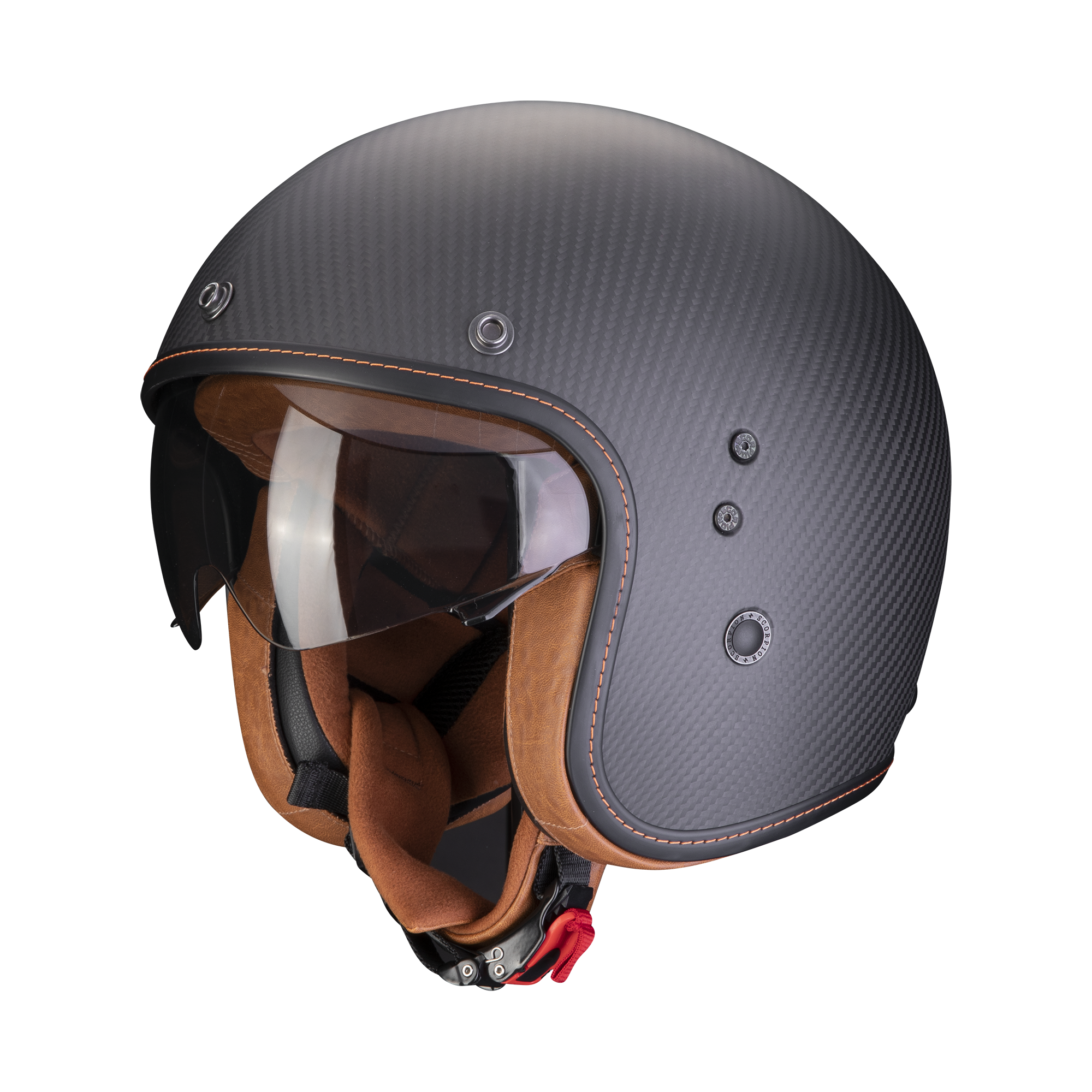 Image of Scorpion Belfast Carbon Evo Matt Black Jet Helmet Size S EN