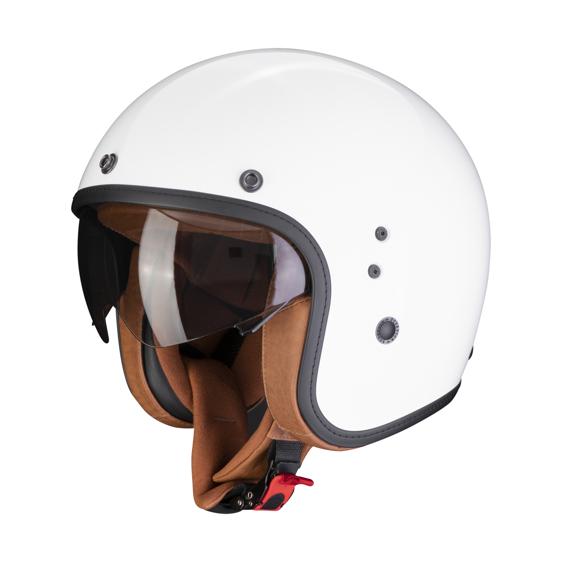 Image of Scorpion Belfast Evo Luxe Blanc Casque Jet Taille L