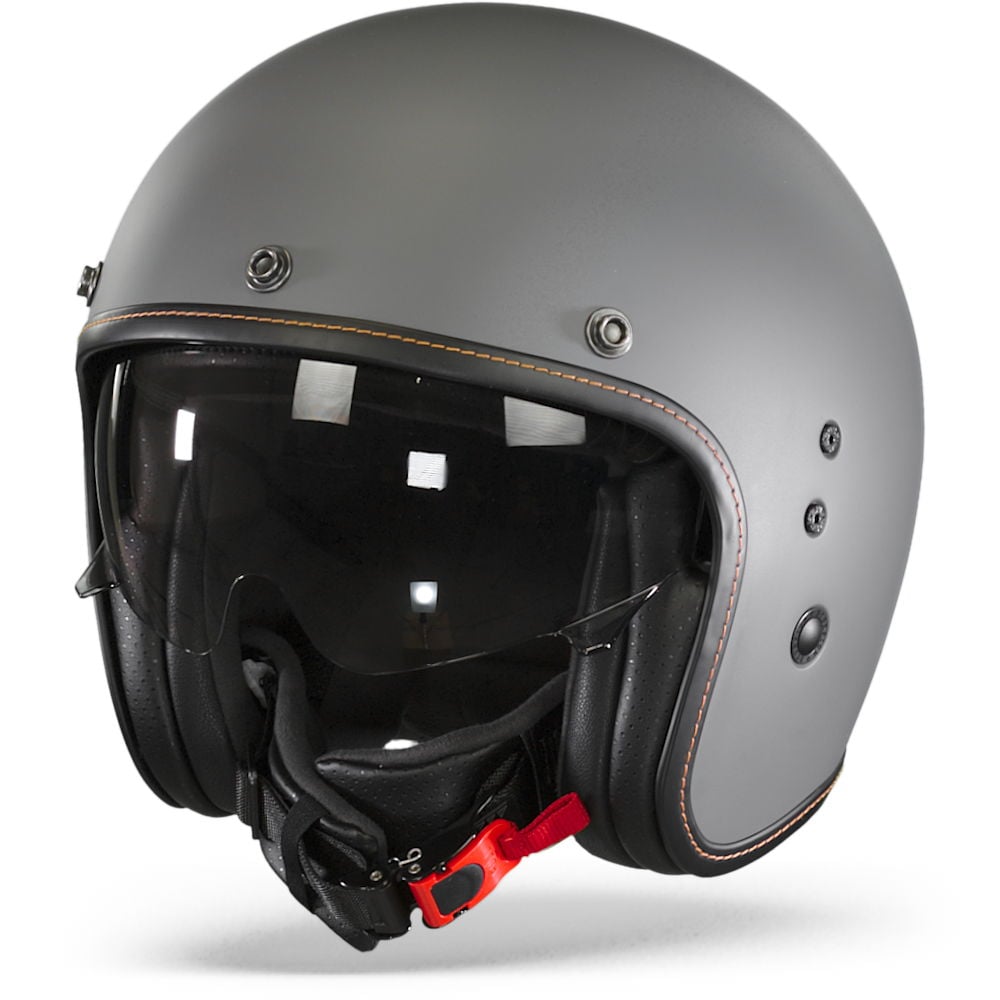 Image of Scorpion Belfast Evo Matt Cement Grey Jet Helmet Size 2XL ID 3399990095590