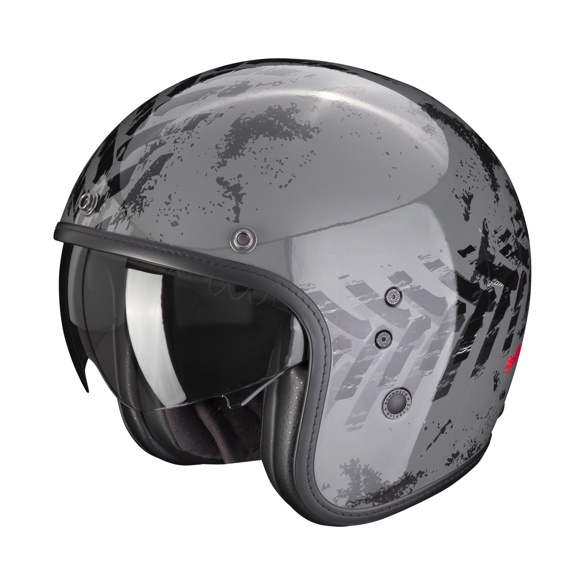 Image of Scorpion Belfast Evo Nevada Grey-Black Jet helmet Size XL EN