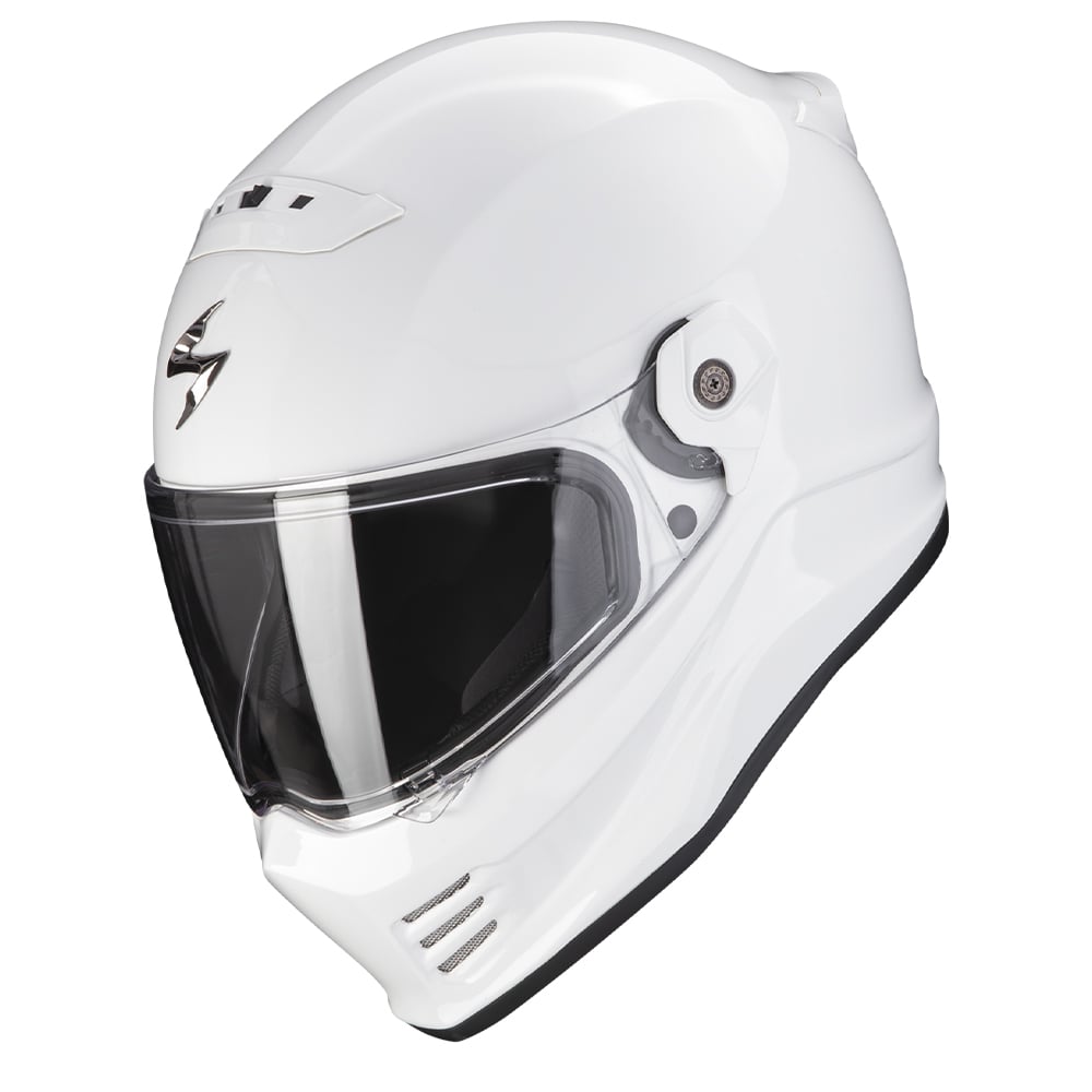 Image of Scorpion Covert FX Solid White Full Face Helmet Size M ID 3399990106944
