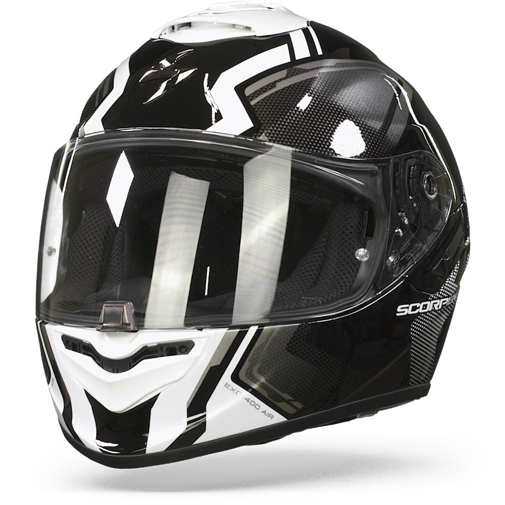 Image of Scorpion EXO-1400 Air Corsa Black-White Full Face Helmet Talla 2XL