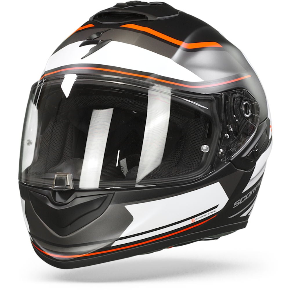 Image of Scorpion EXO-1400 Air Vittoria Matt Black-White Full Face Helmet Size 2XL EN