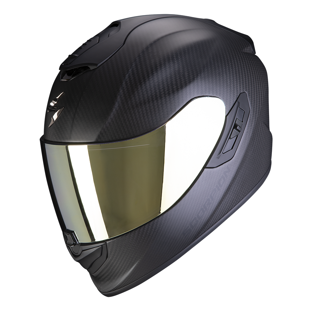 Image of Scorpion EXO-1400 EVO II Carbon Air Solid Matt Black Full Face Helmet Size M ID 3701629100399