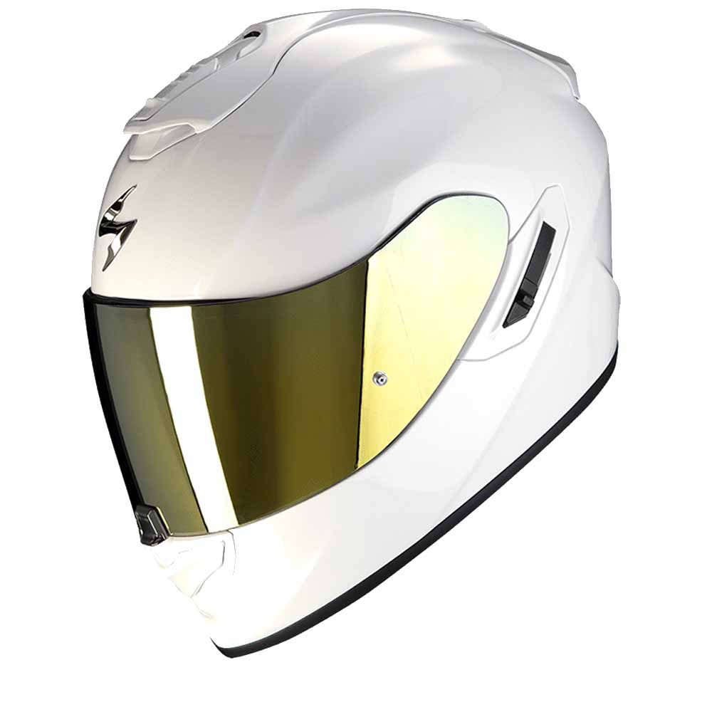 Image of Scorpion EXO-1400 Evo II Air Solid Pearl White Full Face Helmet Size L EN