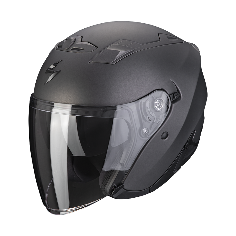 Image of Scorpion EXO-230 Matt Anthracite Jet Helmet Size 2XL ID 3399990097310