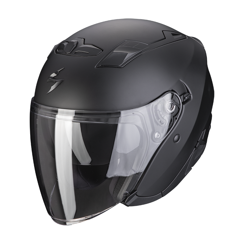 Image of Scorpion EXO-230 Matt Black Jet Helmet Talla L