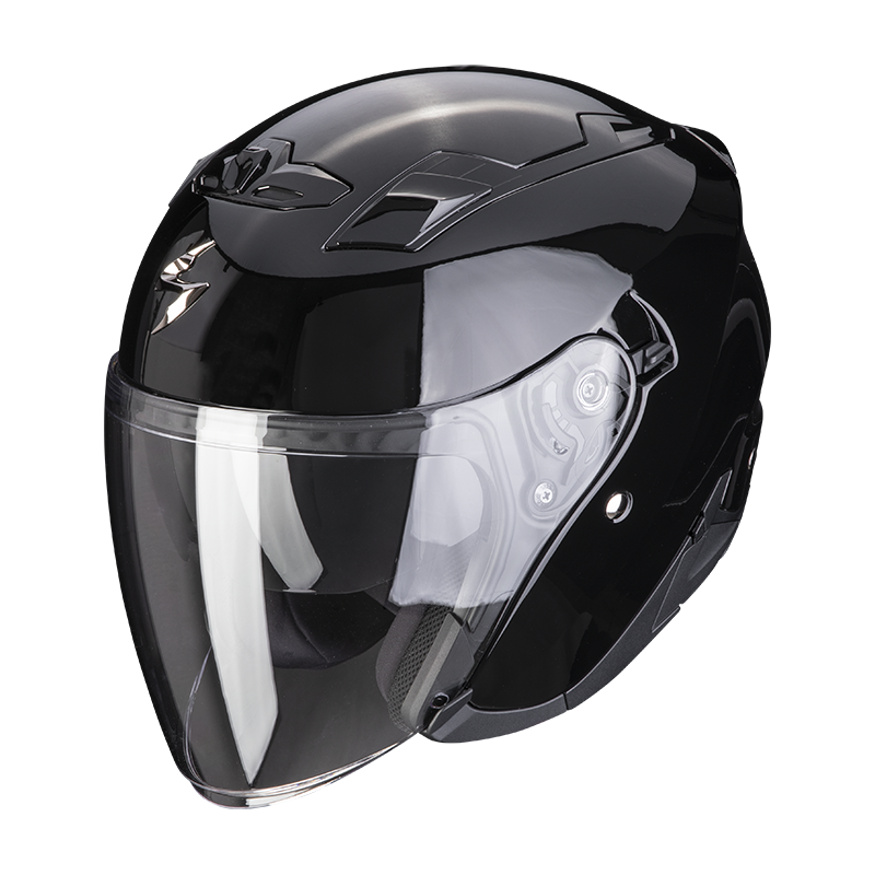 Image of Scorpion EXO-230 Solid Black Jet Helmet Talla 2XL