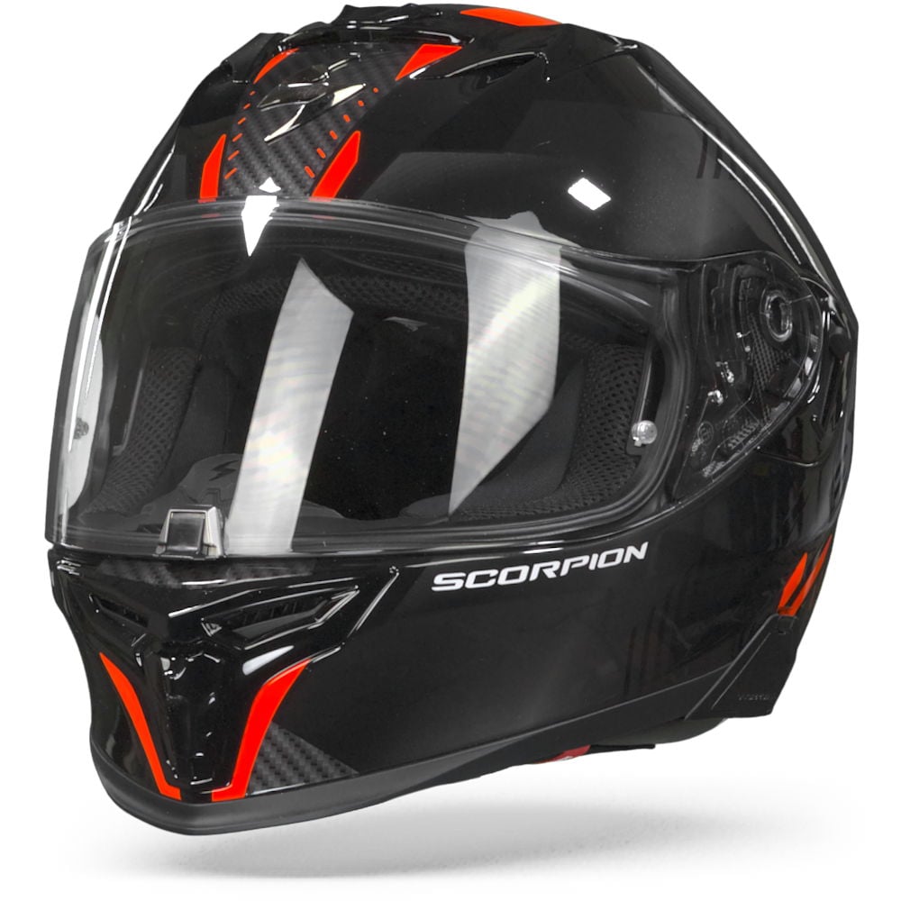 Image of Scorpion EXO-520 Air Laten Black Red Full Face Helmet Size 2XL EN