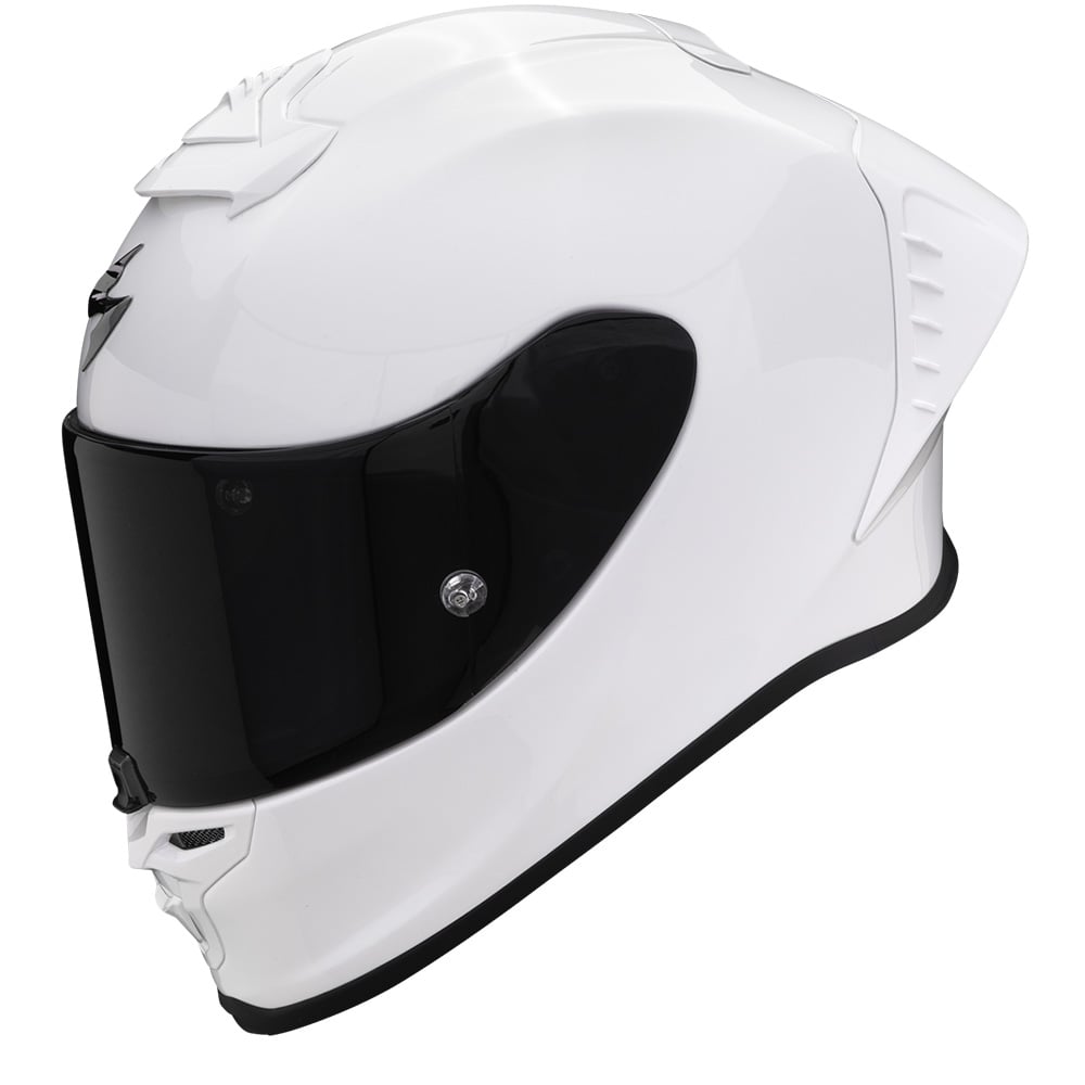Image of Scorpion EXO-R1 Evo Air FIM Racing #1 Solid Pearl White Full Face Helmet Taille M