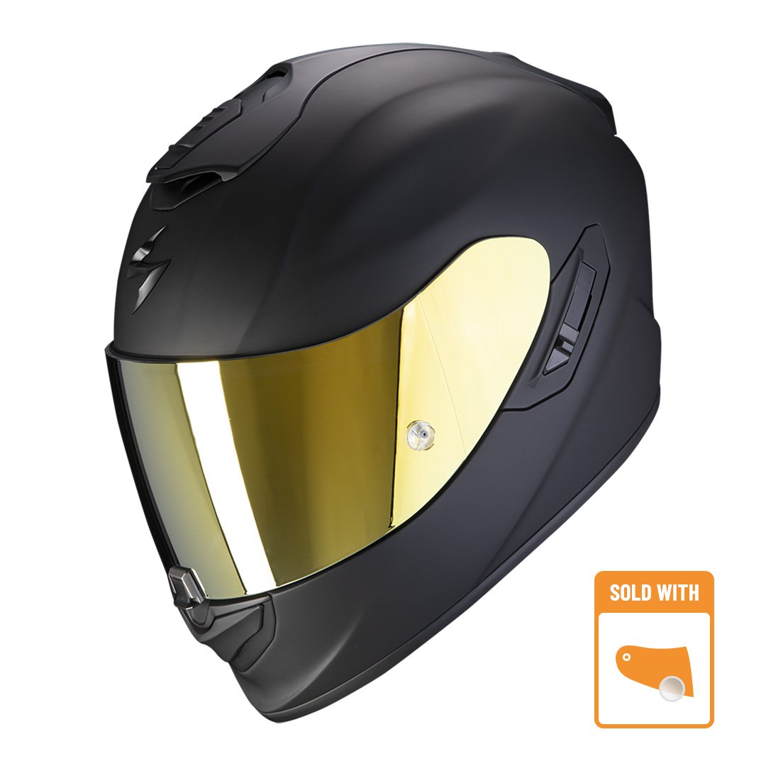 Image of Scorpion Exo-1400 Evo Air Solid Matt Black Full Face Helmet Size 2XL EN