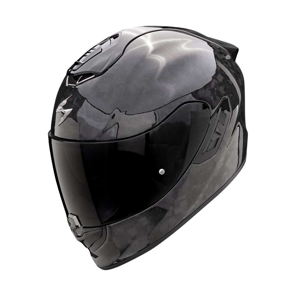 Image of Scorpion Exo-1400 Evo II Air Onyx Carbon Solid Black Full Face Helmet Size L ID 3701629114365