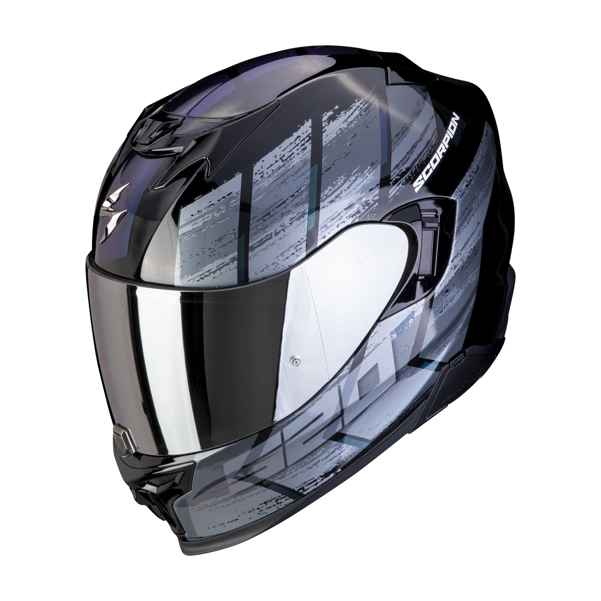 Image of Scorpion Exo-520 Evo Air Maha Black-Chameleon Full Face Helmet Size 2XL ID 3399990103288