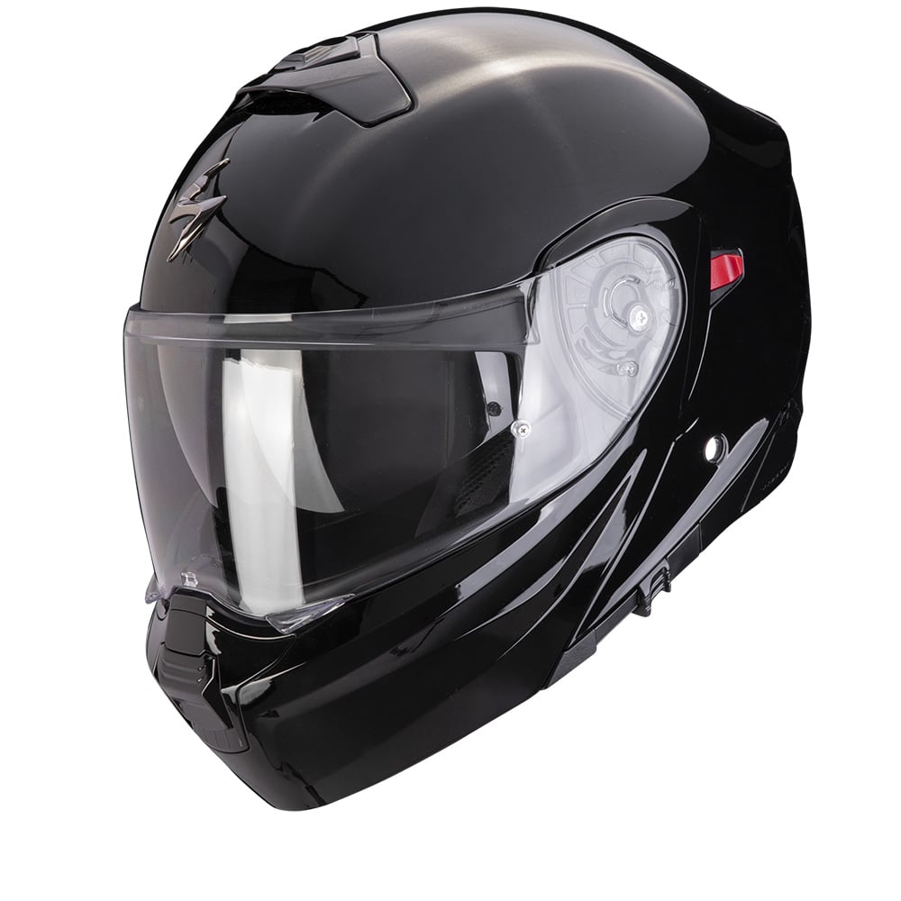 Image of Scorpion Exo-930 Evo Solid Black  Modular Helmet Size 2XL EN