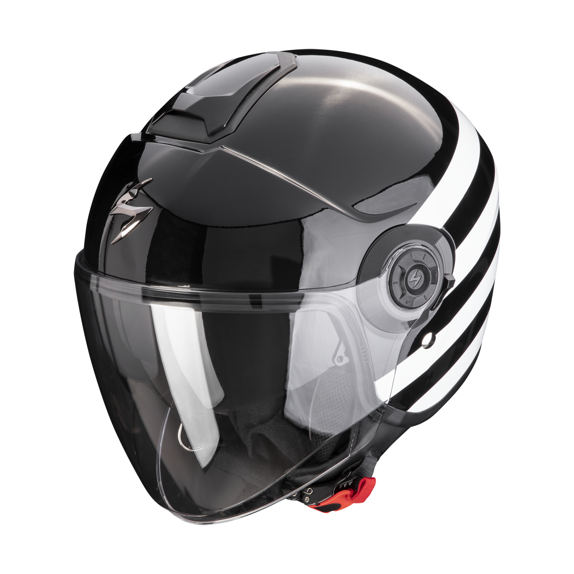 Image of Scorpion Exo-City II Bee Black-White Casque Jet Taille XS
